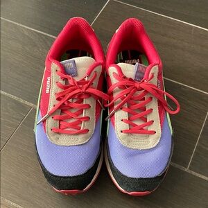 Puma Retro Red and Purple Sneakers